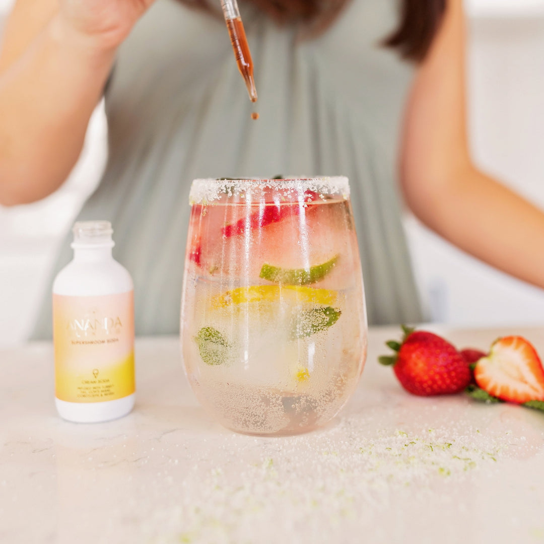 Strawberry Mojito Mushroom Mocktail