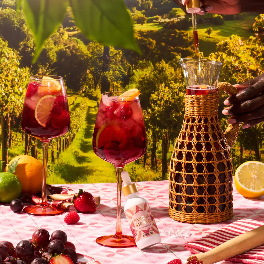 Siesta Sangria Mushroom Mocktail