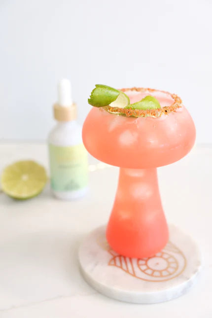 Watermelon Margarita Mushroom Mocktail